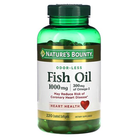 Nature S Bounty Fish Oil Mg Coated Softgels