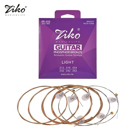 Ziko Dp 012 Cuerdas De Guitarra Acústica Ligera Hexágono Alambre De