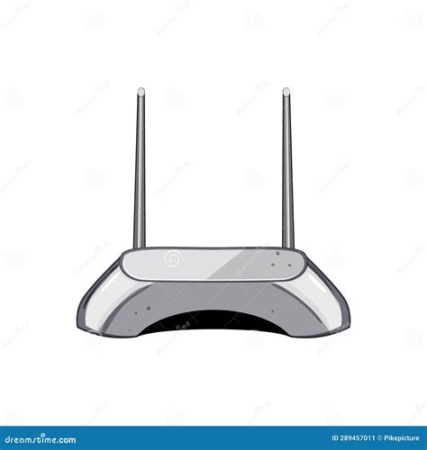 Internet Router Cartoon Vector Illustration Stock Illustration