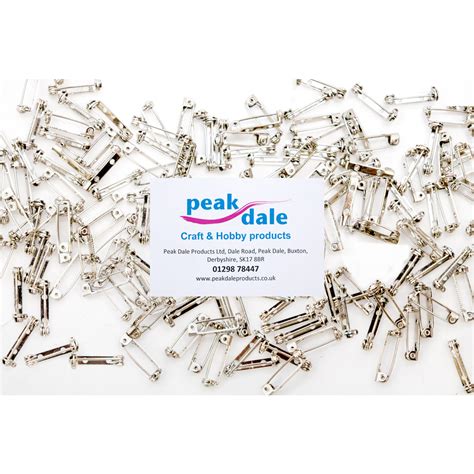 Brooch Pin No 4 White Tin Plated 20mm Pack Of 144 Peak Dale Products