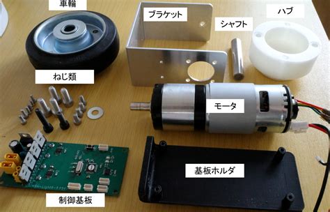 エンコーダ付きDCモータモジュールキット 自作EVミニカート