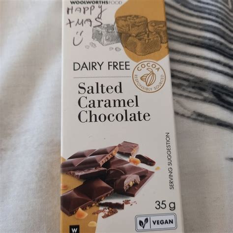 Woolworths Food Dairy Free Salted Caramel Chocolate Review Abillion