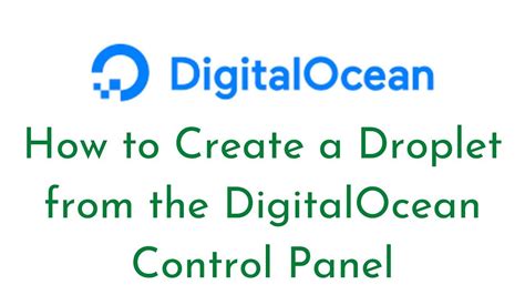 2 How To Create A Droplet From The Digitalocean Control Panel Connect To Droplet Using Ssh Key