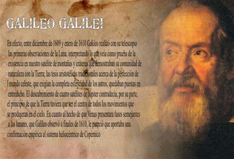 Biografia De Galileo Galilei Descubrimientos Y Aportaciones