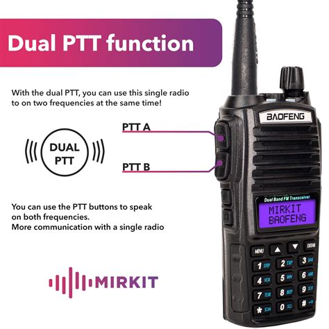 Snapklik Mirkit Baofeng Uv Mk W Max Power Ham Radio Vhf