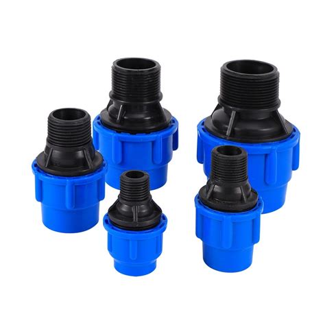 PE Water Pipe Quick Coupling Joint 1 2 3 4 1 1 2 1 5 Male Thread To