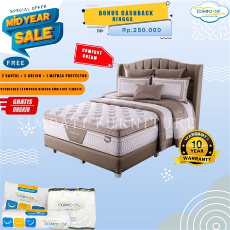 Comforta Spring Bed Comforta Comfort Dream Tebal 39cm Hanya Kasur