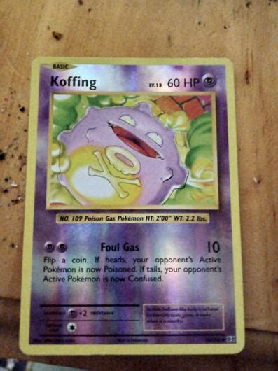 Koffing Reverse Holo Ungraded Pokemon Evolutions