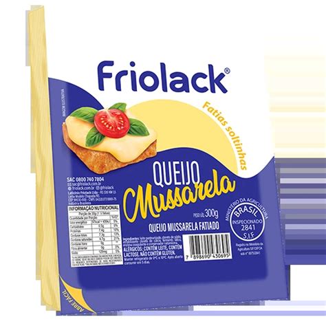 Queijo Mussarela Fatiado 300g Friolack Friolack