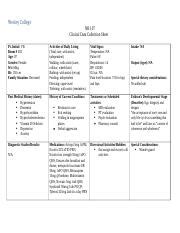 VB Concept Map Docx Wesley College NR 107 Clinical Data Collection