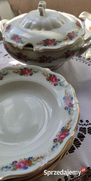 Porcelana obiadowa serwis Wałbrzych vintage PRL Katowice