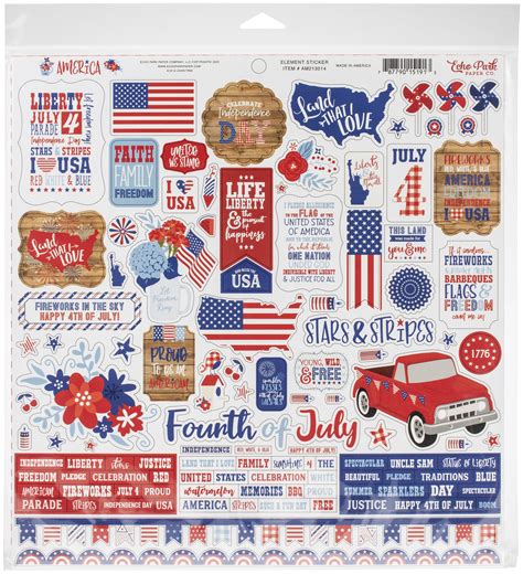 Echo Park Paper Echo Park Collection Kit 12x12 America Echo Park