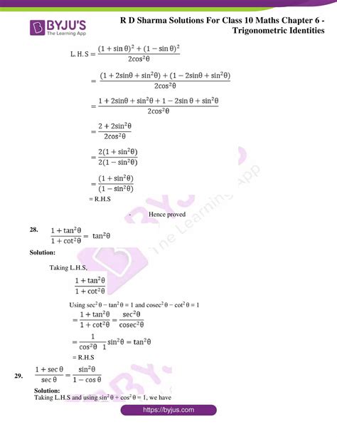 RD Sharma Solutions For Class 10 Maths Updated For 2023 24 Chapter 6