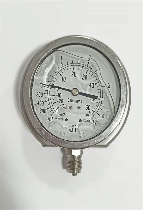 Ji Japsin Instrumentation Economical Compound Gauge Glycerin