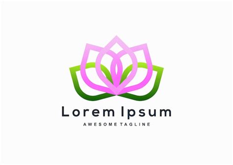 Premium Vector | Colorful lotus logo design inspiration vector