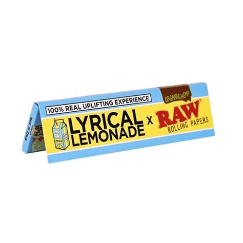 Raw X Lyrical Lemonade Rolling Papers King Size Wide Aces Wholesale