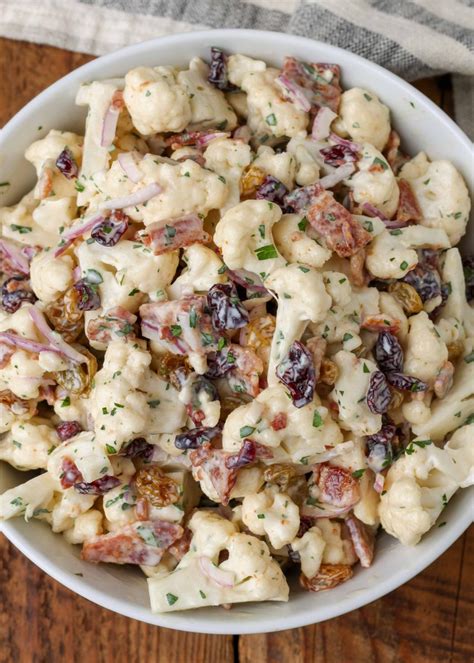 Bacon Lovers Cauliflower Salad Vegetable Recipes