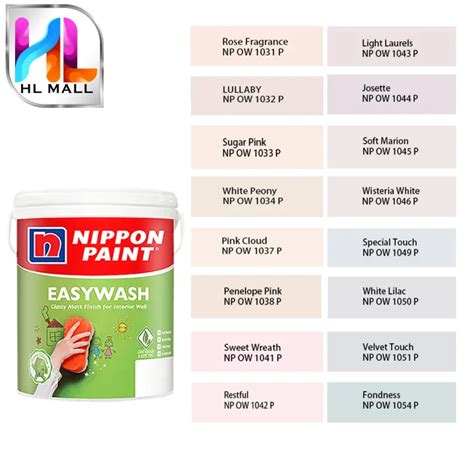 L Nippon Paint Interior Vinilex Easywash Timeless Off