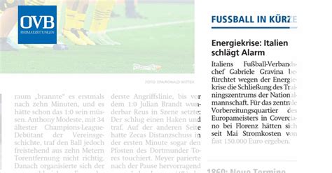 Energiekrise Italien Schl Gt Alarm Fc Augsburg Wirt Wird Pr Sident