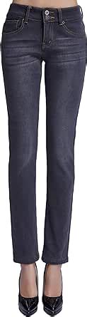 Camii Mia Jeans De Invierno Con Forro Polar Para Mujer Pantalones