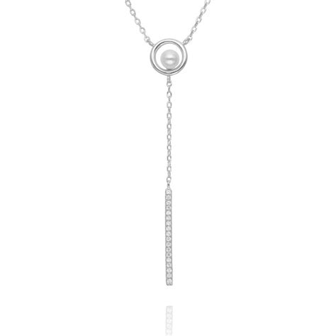 Collier LA PETITE PERLE En Argent 925 1000 Blanc Avec Perle D Eau Douce