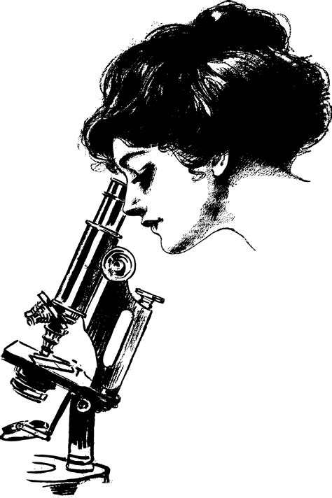 Scientist Looking Through Microscope Transparent PNG StickPNG