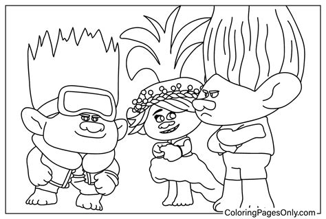 Trolls Band Together Coloring Pages - Free Printable Coloring Pages