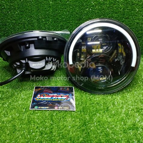 Jual LED Headlamp 7 Inch Jimny Katana Hardtop Rubicon 12 Volt 65 Watt