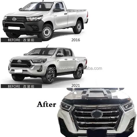 Hot Body Kits Front Bumper Facelift For Hilux Revo Upgrade To Lmj