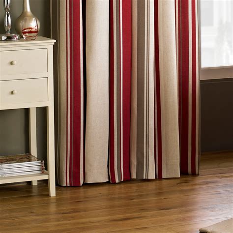 Broadway Striped Eyelet Curtains Raspberry Modern Curtains Striped