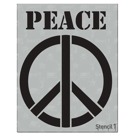 Stencil1 Peace Sign Stencil-S1_01_115 - The Home Depot