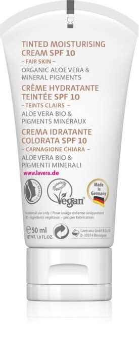 Lavera Basis Sensitiv crème teintée hydratante SPF 10 notino fr