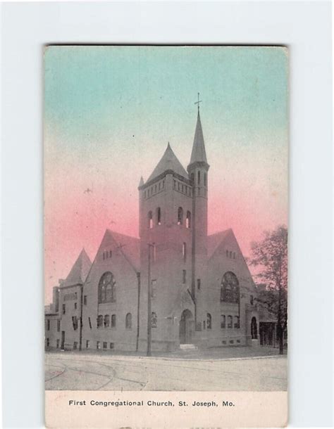 Postcard First Congregational Church St Joseph Missouri United States Missouri St