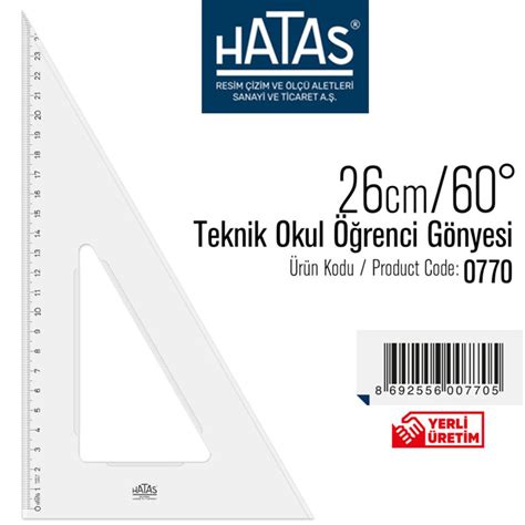 Hatas Gönye 26 60 Teknik Okul Öğrenci Tipi 0770