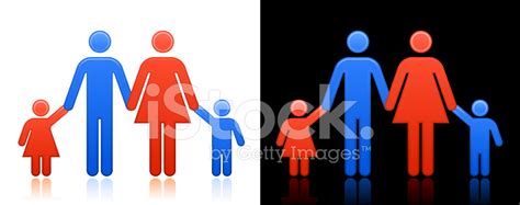 Family Design On Black And White Backgrounds Stock Photo | Royalty-Free ...