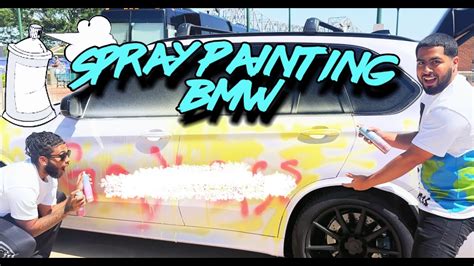 Spray Painting My Friends Bmw Youtube