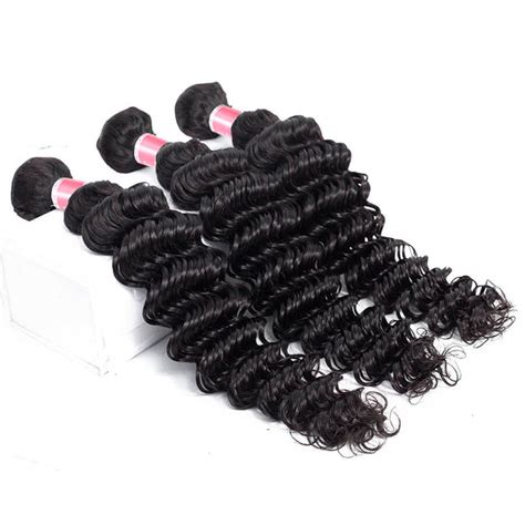 Brazilian Deep Wave Human Hair 3 Bundles 12a 100 Unprocessed Virgin H Hermosa Hair