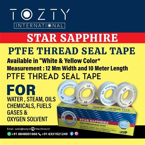 Star Sapphire PTFE Thread Seal Tapes At Rs 9 Piece In Kochi ID