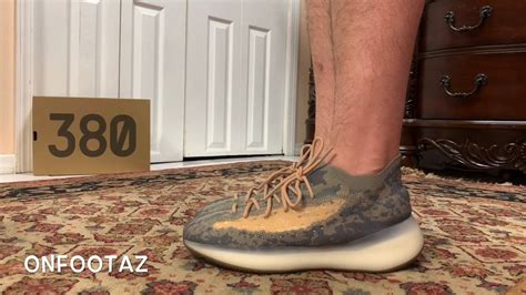 Adidas Yeezy Boost 380 Mist On Foot Youtube