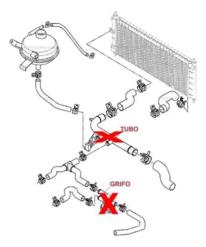 Kit Manguera Refrigeracion Chevrolet Corsa 1 6 8v C A 98 03 Envío gratis