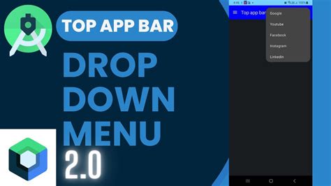 Top App Bar Drop Down Menu In Android Studio Jetpack Compose Top App