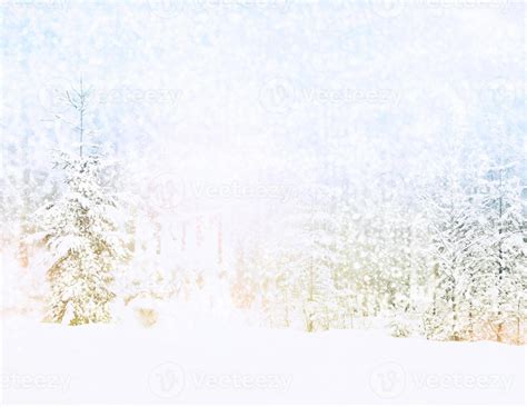 Winter. Snowfall. Blurred christmas background. 10020738 Stock Photo at ...