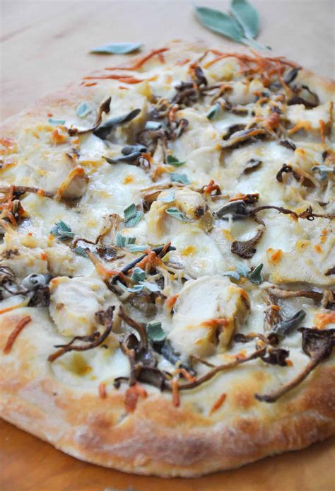 Chicken Mushroom Sage Pizza California Grown