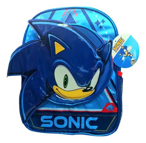 Mochila Sonic Metalizada D Kinder Preescolar Oferta Original Ruz