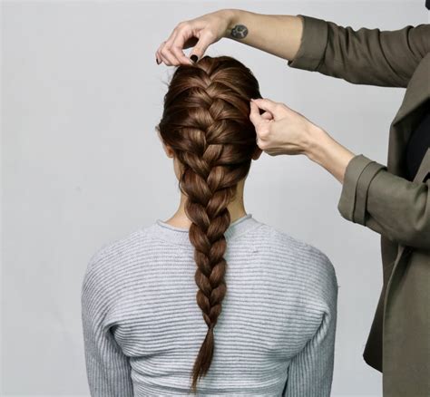 How To French Braid Your Hair Step By Step Photo Tutorial Popsugar