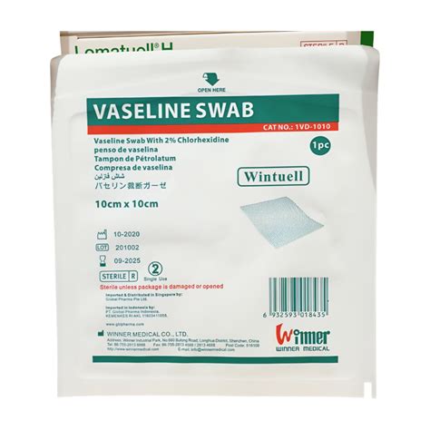 Jual Vaseline Swab Winner 10x10cm Kassa Pembalut Luka Winner Per Pcs