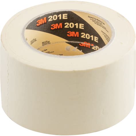 3m 201e Masking Tape Crepe Paper 72mm X 50m Cream 7100044328