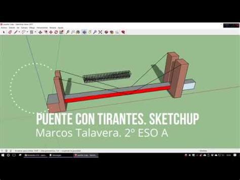 Puente Sketchup Estructuras 2ESO Marcos T YouTube