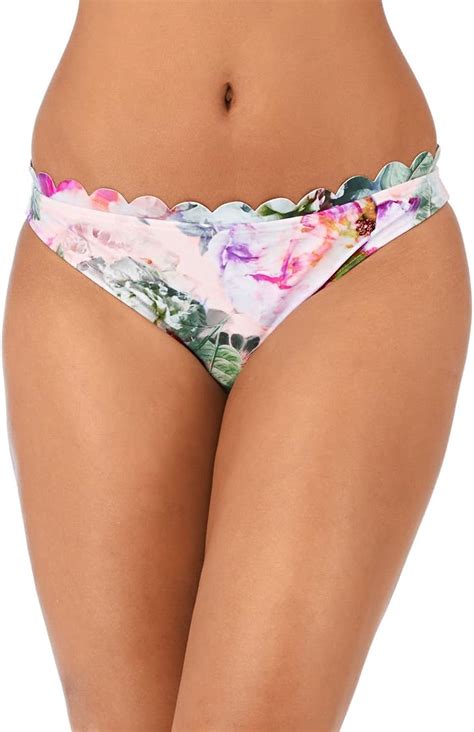 Amazon Ted Baker Women S Scully Pure Peony Scalloped Bikini Bottom