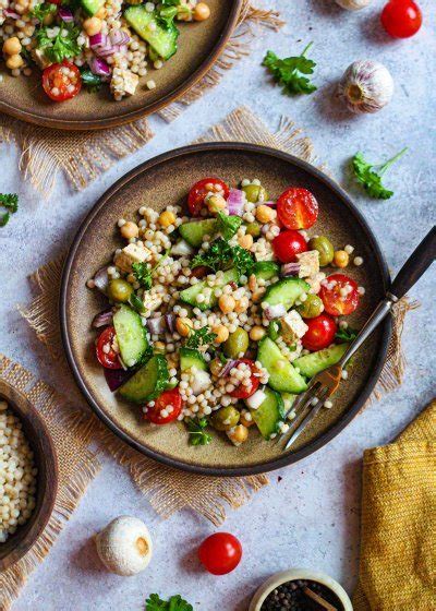 Recept Griekse Parelcouscous Salade Met Vegan Feta Njam